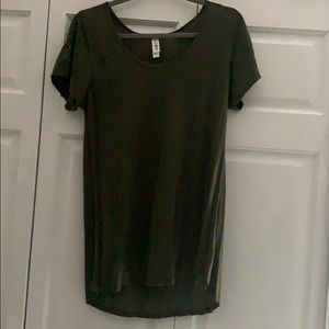 LulaRoe Green Short Sleeve Tunic - M